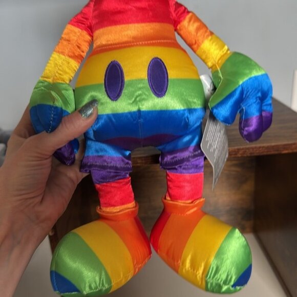 Disney Parks Exclusive 2019 Pride Rainbow Mickey Mouse Plush 15” - Picture 3 of 6